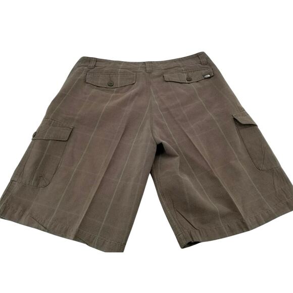The North Face Ranier Surplus Flat Front Cotton Gray Cargo Shorts Men’s Size 38 - Picture 1 of 10
